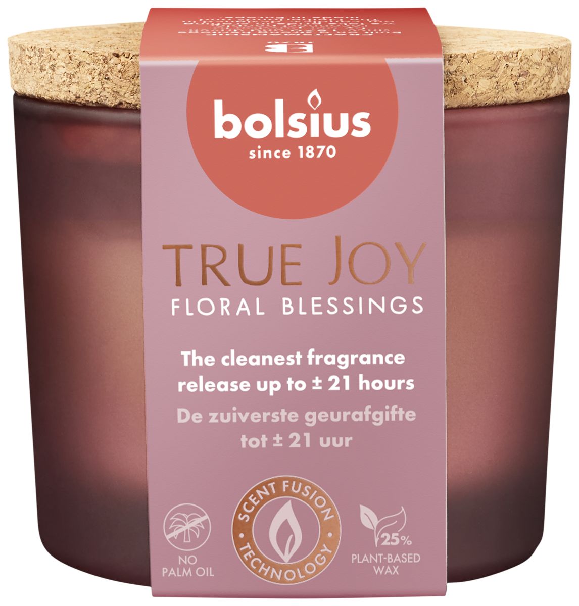 Geurglas met kurk 66/83 True Joy Floral Blessings