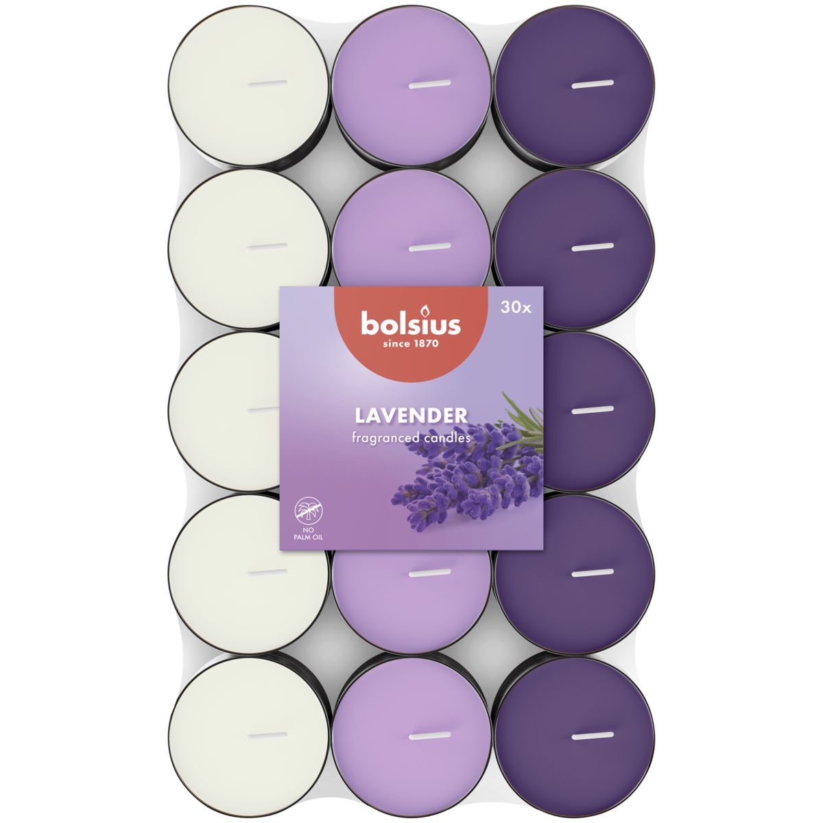 Geurtheelicht 3,5u Multi colour Lavender pack 30