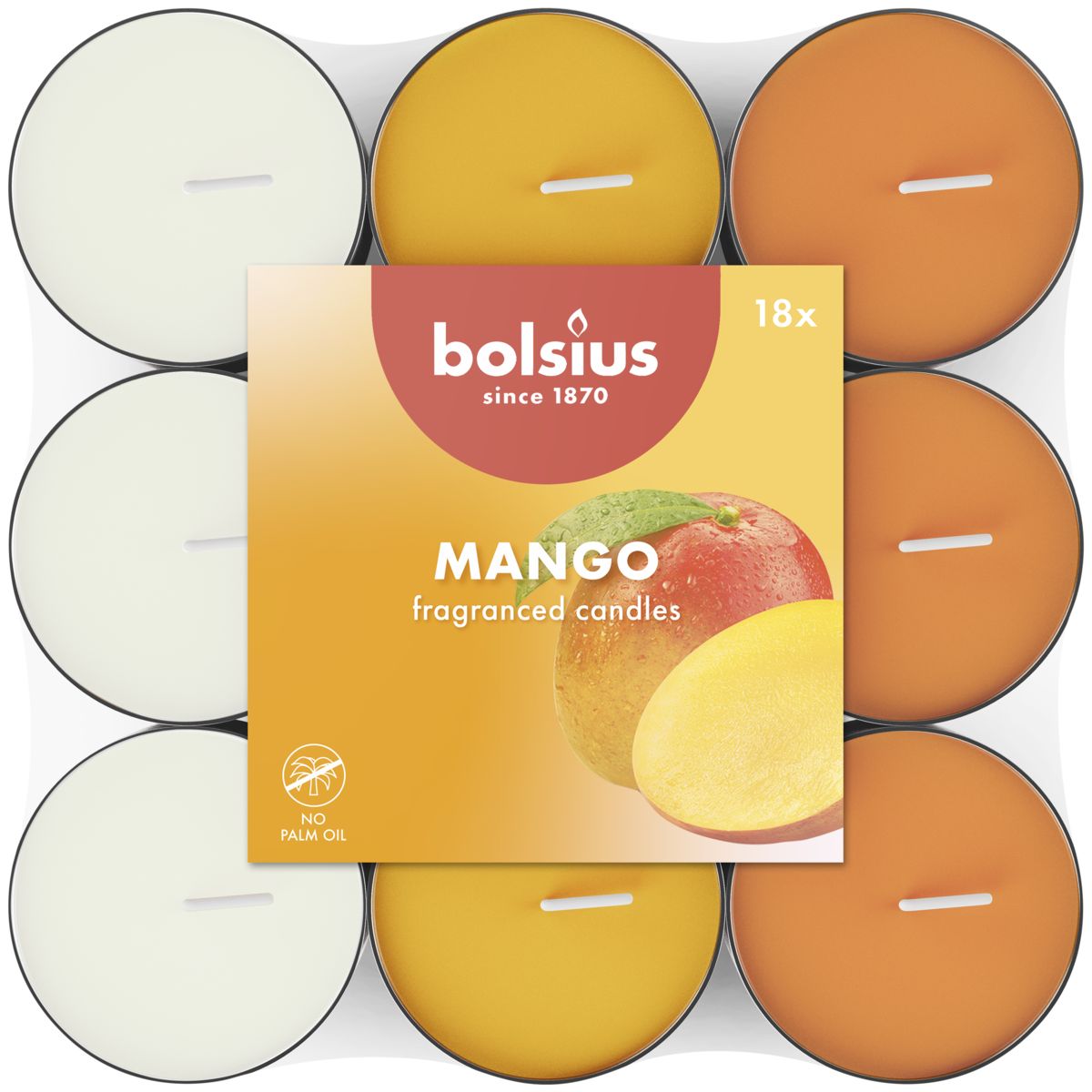 Geurtheelicht 3,5u multi colour Mango pack 18