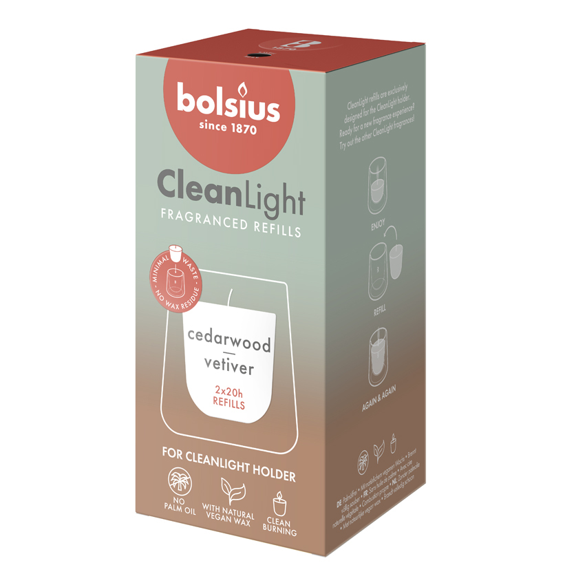 Clean Light navulling 2 pack Cedarwood / Vertiver